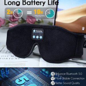3D Bluetooth Sleep Mask with Headphones
