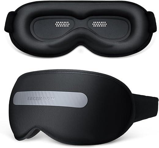 3D Sleep Eye Mask with Adjustable Light