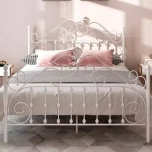 Elegant European Style Iron Bed Frame