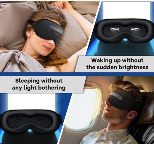 FACEMOON 3D Sleep Eye Mask - Adjustable Light, Lightweight - Image 5