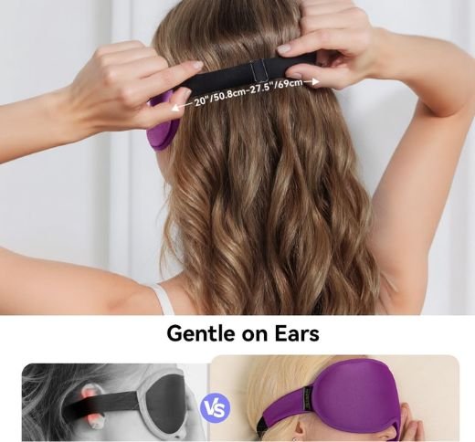 FACEMOON Weighted 3D Blackout Sleep Mask for Travel - Image 3