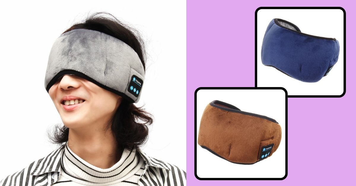 How does the Wireless Bluetooth 5.0 Stereo Eye Mask Headphones enhance sleep quality