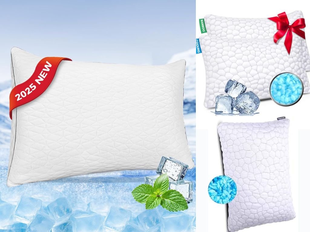 Is the Cooling Pillows for Sleeping, Shredded Memory Foam Cooling Pillow adjustable for height and firmness