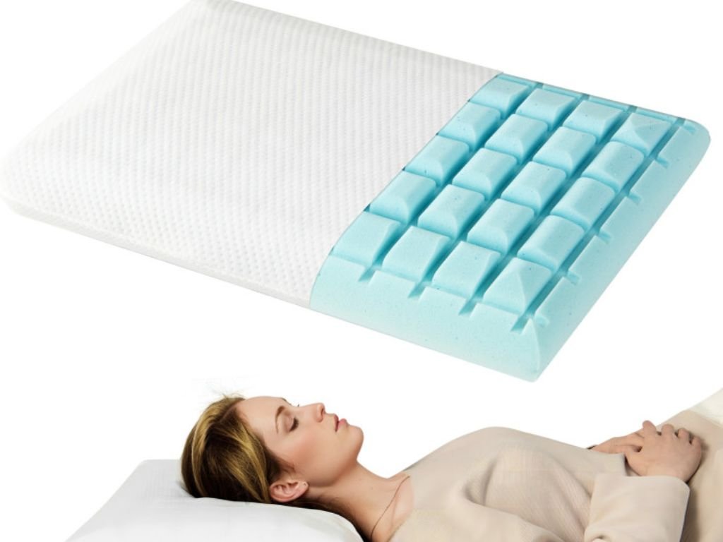The Ultimate Cooling Comfort Set of 2 Gel Memory Foam Pillows with 3D Airflow Design