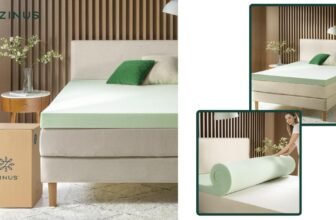 ZINUS 4 Inch Green Tea Memory Foam Mattress Topper Review: Comfort in Convenient Packaging