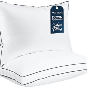 Cooling Gusseted Queen Bed Pillows Set of 2