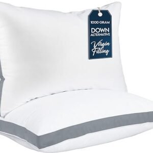 Gusseted Queen Bed Pillows Set of 2