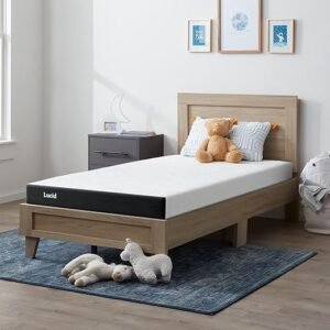LUCID 5 Inch Gel Memory Foam Mattress Set