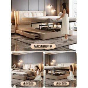 Luxury King Size Bed with Storage