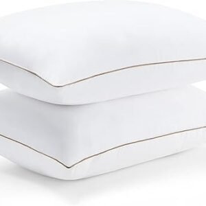 Premium Goose Down Feather Pillows - 2 Pack