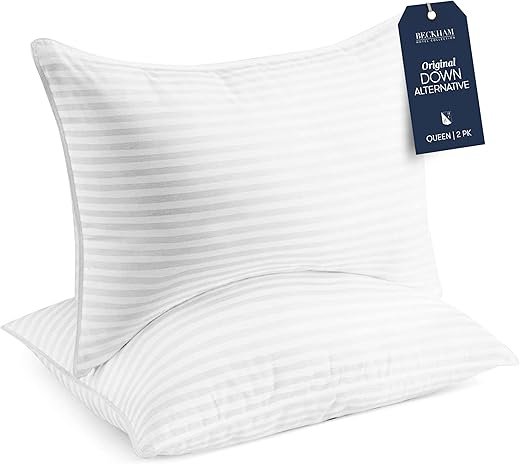Soft Down Alternative Bed Pillows Set of 2