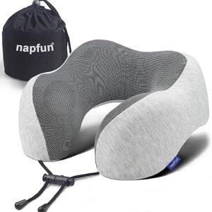 Upgraded Memory Foam Travel Neck Pillow