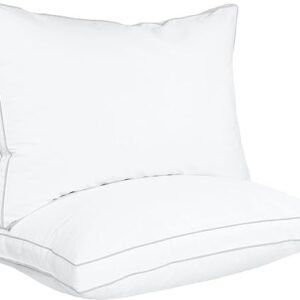 Utopia Bedding Queen Size Gusseted Pillows Set