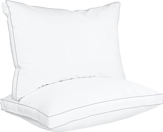 Utopia Bedding Queen Size Gusseted Pillows Set