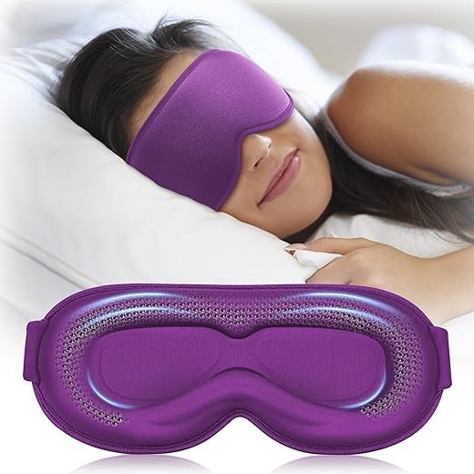 Weighted 3D Blackout Sleep Mask for Travel