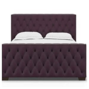 Aida Bella Aubergine Transitional Bed - Elegant Design