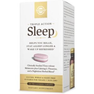 Solgar Triple Action Sleep Tablets - Sleep Support, 60 Count