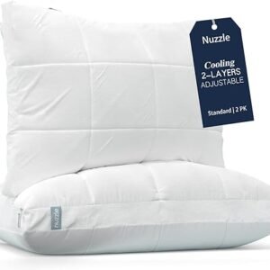 Adjustable Cooling Pillow Set for Side Sleepers
