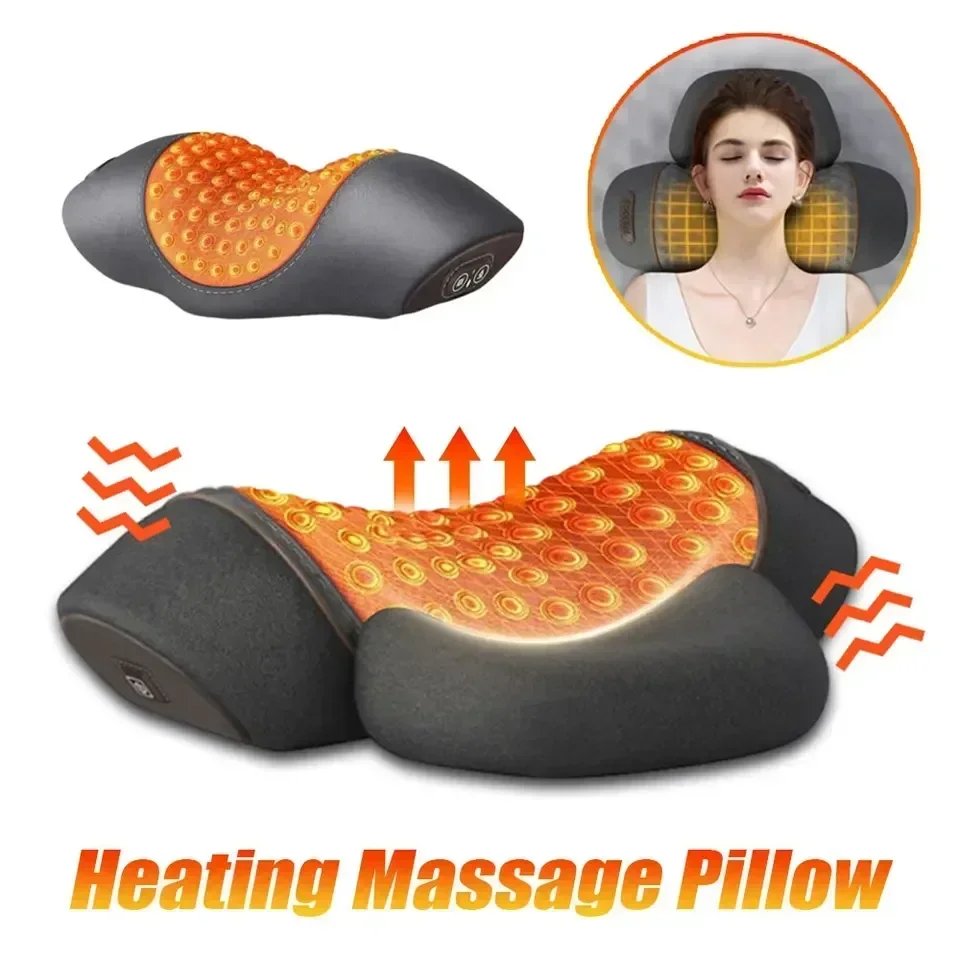 Cervical Electric Massager Memory Foam Pillow