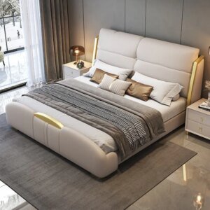 Luxury Queen Bed Set with Nightstands