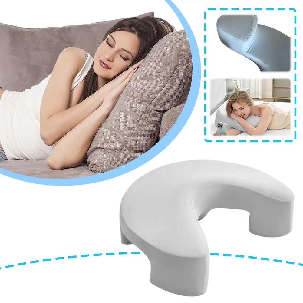 Memory Foam Side Sleeper Pillow with Arm Holes