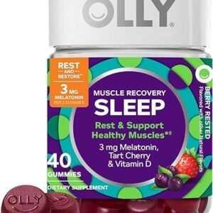 OLLY Muscle Recovery Sleep Gummies - 40 Count
