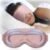 FACEMOON 3D Weighted Sleep Mask – Total Light Blocking, Pink