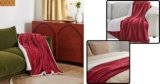 Bedsure GentleSoft Sherpa Fleece Throw Blanket Review: Cozy Red Plush Blanket for Winter Warmth