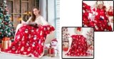 Cozy Up with the Touchat Sherpa Christmas Throw Blanket: Review of the Fuzzy Red Snowman Fleece Blanket (60″ X 80″)