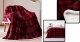 Cozy Comfort: Touchat Sherpa Plaid Throw Blanket Review – Fuzzy Luxury for Couch & Bed