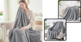 Ultimate Comfort: BEDELITE 3D Ribbed Jacquard Fleece Throw Blanket Review