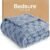 Bedsure Ashley Blue Checkered Lightweight Throw Blanket 50″x60