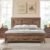 Farmhouse Queen Bed Frame with Squeak Resistant Storage