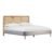 Kavali Retro Velvet Cane Bed – Stylish Mid-Century Design